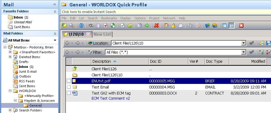 Worldox GX4 Review - Screen Shot