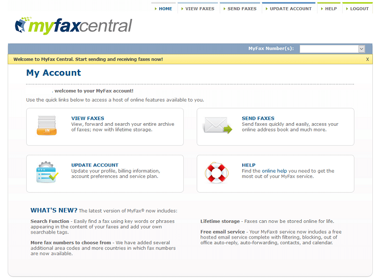 Myfax Screenshot