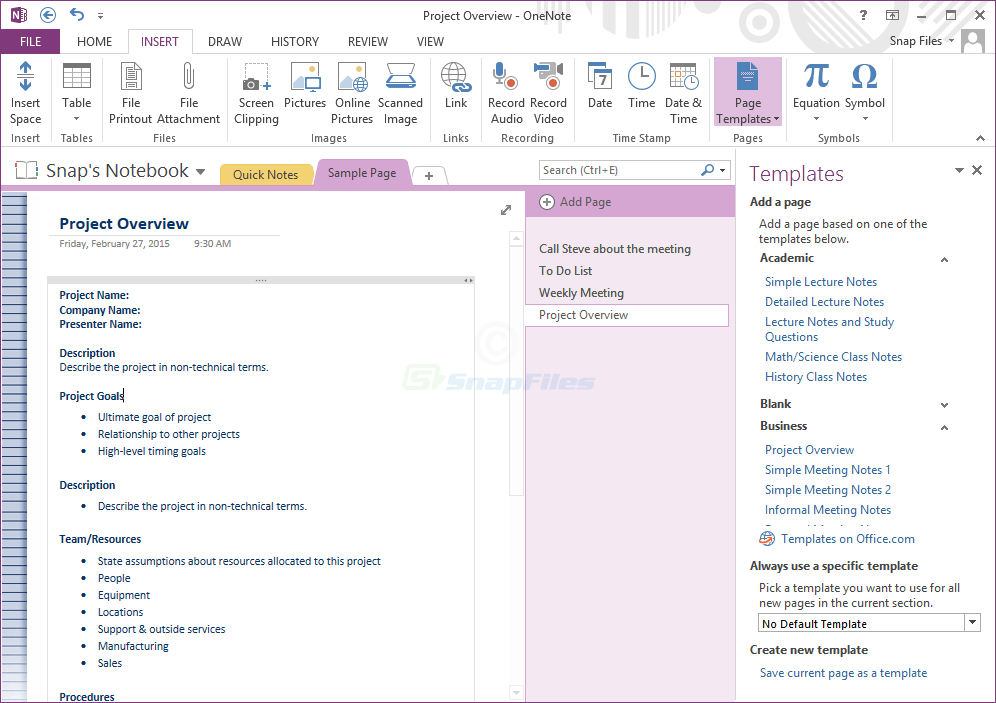 Onenote-screenshot Onenote screenshot