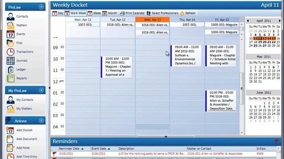 ProLaw-LPM-Screenshot