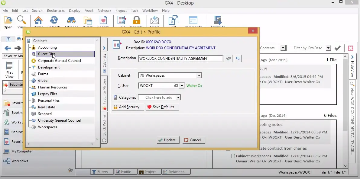 worldox gx4 screenshot