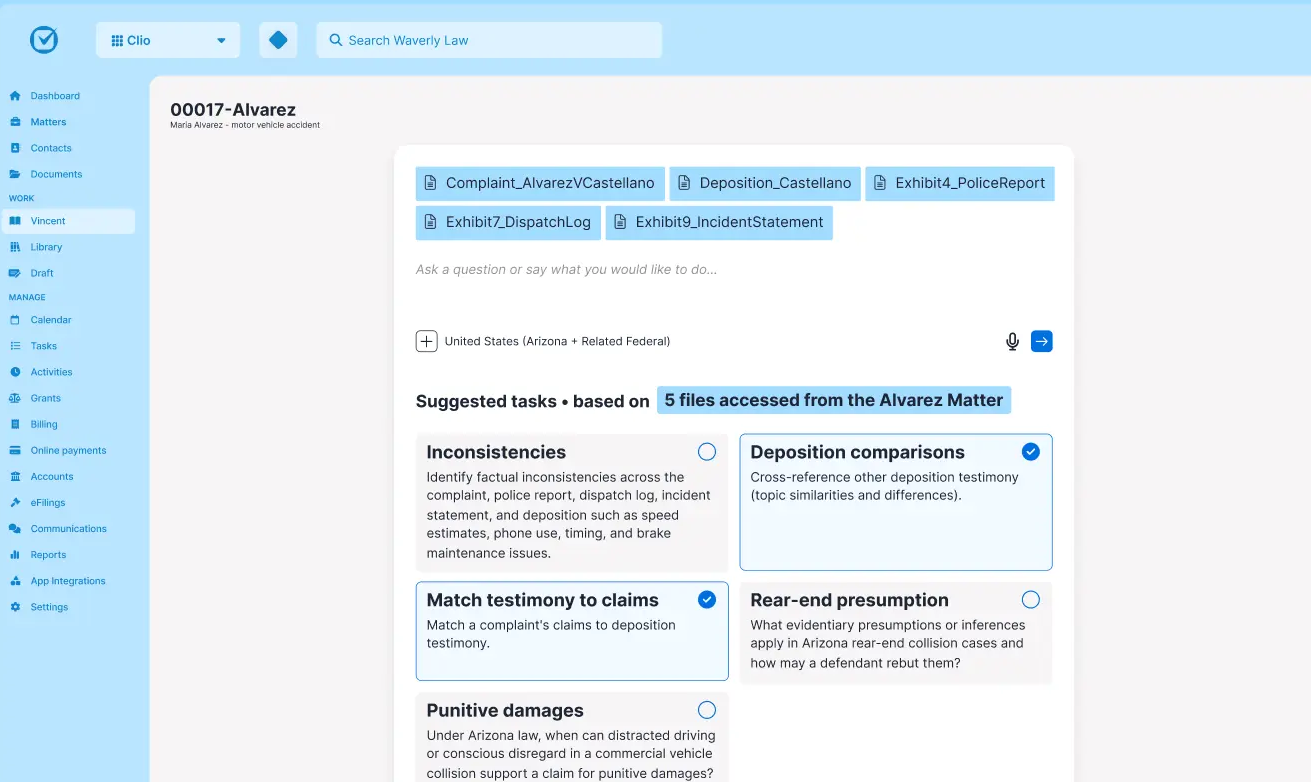 clio manage ai screenshot clio manage ai screenshot