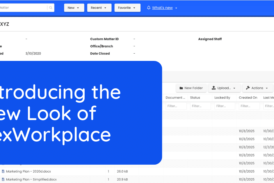 LX - Introducing the New Look of LexWorkplace
