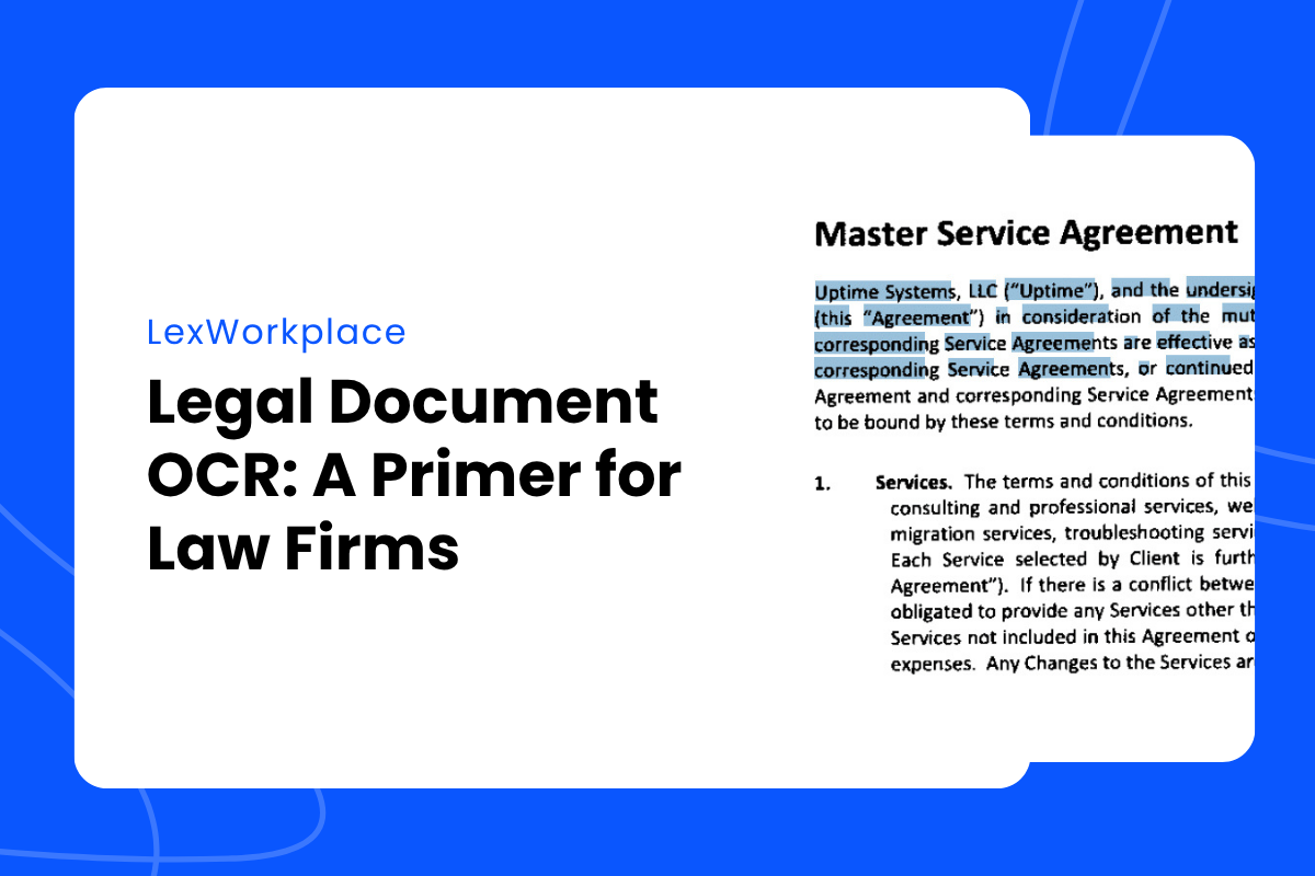 Legal Document OCR A Primer for Law Firms – featured image
